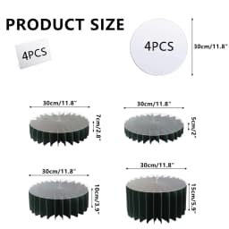 Round Pedestal Stand Foldable Cardboard Columns Cylinder Tables for Parties Baby Shower Birthday Wedding Display Decoration