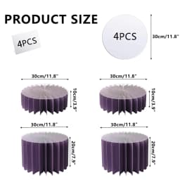Round Pedestal Stand Foldable Cardboard Columns Cylinder Tables for Parties Baby Shower Birthday Wedding Display Decoration