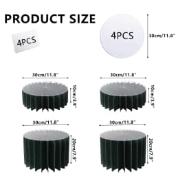 Round Pedestal Stand Foldable Cardboard Columns Cylinder Tables for Parties Baby Shower Birthday Wedding Display Decoration