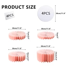 Round Pedestal Stand Foldable Cardboard Columns Cylinder Tables for Parties Baby Shower Birthday Wedding Display Decoration