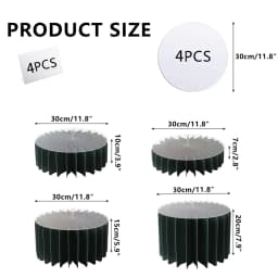Round Pedestal Stand Foldable Cardboard Columns Cylinder Tables for Parties Baby Shower Birthday Wedding Display Decoration