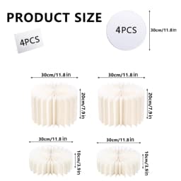 Round Pedestal Stand Foldable Cardboard Columns Cylinder Tables for Parties Baby Shower Birthday Wedding Display Decoration