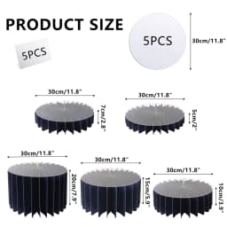 Round Pedestal Stand Foldable Cardboard Columns Cylinder Tables for Parties Baby Shower Birthday Wedding Display Decoration