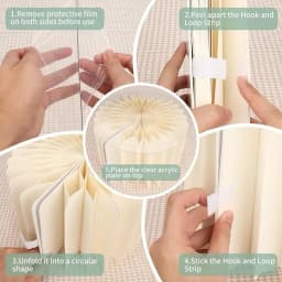 Round Pedestal Stand Foldable Cardboard Columns Cylinder Tables for Parties Baby Shower Birthday Wedding Display Decoration