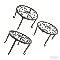 Floor-standing Storage Rack Multi-layer Iron Art Flower Stand Indoor Outdoor Universal Living Room Balcony Succulent Green Radis