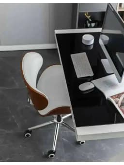 Chair Wood Craft Backrest Chairs Stainless Computer Steel Lift Chair Office Swivel Chair Study Dormitory Solid Desk Chairs