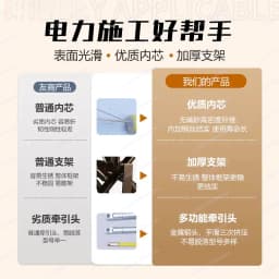 LT New 8mm 100m Fiberglass Wire Cable Running Rod Snakes Fish Tape Electric Wire Power Cable Puller Machine Pulling Puller Guide