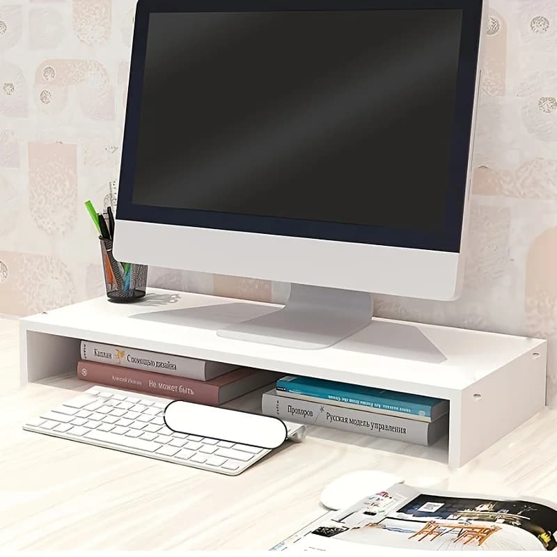 Computers with Elevated Shelves, Laptops with Elevated Shelves, Office Desk Storage Racks, Desktop Storage Racks, Home Dormitory