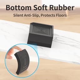 4-Pack Furniture Leg Risers – Shock-Absorbing Pads, Table/Chair/Sofa Support Blocks with Anti-Slip Grooves