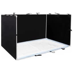 FTGT NEW Dog Pee Pad Holder with High Walls - 35in X 29in X 17.3in No-Splash Indoor Potty Tray, Foldable Dog Litter Box for Dogs