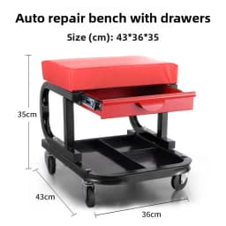 Tool Stool Auto Repair Reclining Plate Matching Skateboard Multifunctional Repair Stool Mobile Repair Stool