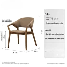 Nordic Wood Dining Chairs Modern Accent Hotel Replica Dining Chairs Restaurant Luxury Articulos Para El Hogar Patio Furniture