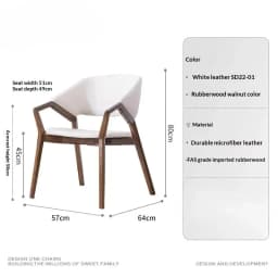 Nordic Wood Dining Chairs Modern Accent Hotel Replica Dining Chairs Restaurant Luxury Articulos Para El Hogar Patio Furniture