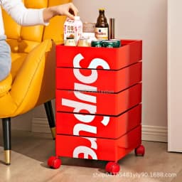 360 Rotating Removable Bedside Table File Cabinet Storage Office Multi-layer Drawer Simple Ins Side Few Storage Cabinet