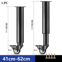 1Pcs 14-16/18-24cm Adjustable Furniture Feet High Quality Universal Caster Wheel for Furniture Swivel Caster Silent Portability