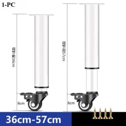 1Pcs 14-16/18-24cm Adjustable Furniture Feet High Quality Universal Caster Wheel for Furniture Swivel Caster Silent Portability