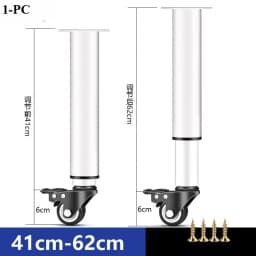 1Pcs 14-16/18-24cm Adjustable Furniture Feet High Quality Universal Caster Wheel for Furniture Swivel Caster Silent Portability