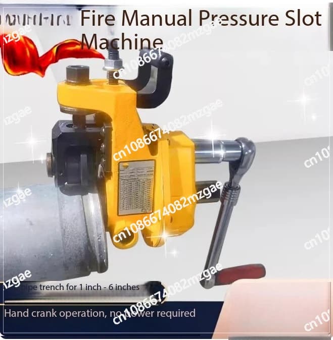 Roll Pipe Groover Fully Manual Steel Pipe Grooving Machine for 1"-6" steel pipe SCH10/SCH40