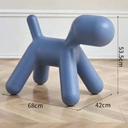 Creative Dog Style Stools Plastic Footstool Removable Shoe Changing Stool Portable Interior Small Furniture for Home