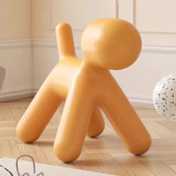 Creative Dog Style Stools Plastic Footstool Removable Shoe Changing Stool Portable Interior Small Furniture for Home