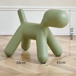Creative Dog Style Stools Plastic Footstool Removable Shoe Changing Stool Portable Interior Small Furniture for Home