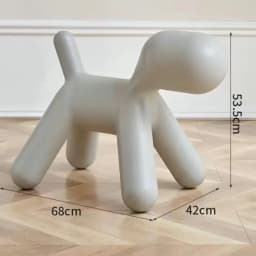 Creative Dog Style Stools Plastic Footstool Removable Shoe Changing Stool Portable Interior Small Furniture for Home