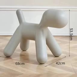 Creative Dog Style Stools Plastic Footstool Removable Shoe Changing Stool Portable Interior Small Furniture for Home