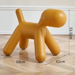 Creative Dog Style Stools Plastic Footstool Removable Shoe Changing Stool Portable Interior Small Furniture for Home