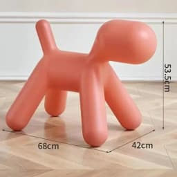 Creative Dog Style Stools Plastic Footstool Removable Shoe Changing Stool Portable Interior Small Furniture for Home