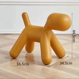 Creative Dog Style Stools Plastic Footstool Removable Shoe Changing Stool Portable Interior Small Furniture for Home