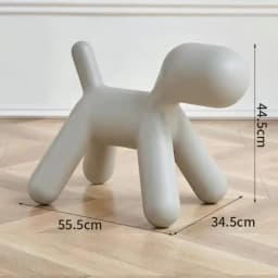 Creative Dog Style Stools Plastic Footstool Removable Shoe Changing Stool Portable Interior Small Furniture for Home