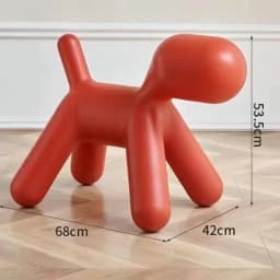 Creative Dog Style Stools Plastic Footstool Removable Shoe Changing Stool Portable Interior Small Furniture for Home