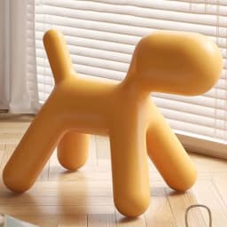 Creative Dog Style Stools Plastic Footstool Removable Shoe Changing Stool Portable Interior Small Furniture for Home