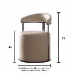 ‌Modern Velvet Ottoman Stool,Faux Leather Backrest Chair,Padded Vanity Seat with Cushion,Stylish Accent Furniture for LivingRoom