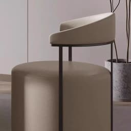 ‌Modern Velvet Ottoman Stool,Faux Leather Backrest Chair,Padded Vanity Seat with Cushion,Stylish Accent Furniture for LivingRoom
