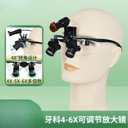 Best 4X 5X 6X Lab Binoculars Magnifigers 5W Surgerys Ergovisions Headlamp Loupes with LED Light  Lithiums Battery 300-600mm/