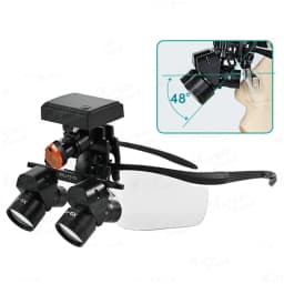 Best 4X 5X 6X Lab Binoculars Magnifigers 5W Surgerys Ergovisions Headlamp Loupes with LED Light  Lithiums Battery 300-600mm/