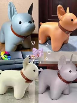 Dog Shoe Bench Home Entrance and Living Room Animal Themed Seat Cute Animated Children Stool Portable Stool Chair