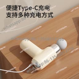 Extended Head Fascia Gun Girls Sports Mini Portable Rechargeable Fitness Massager