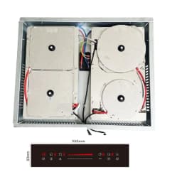 Hidden Induction Cooktop Invisible Built in Herd Magnetic Under Granite Ceramic Stove Hob Stovetop Commercial Induction Cooker