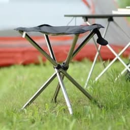 Outdoor Tripod Stool Camping Portable Telescopic Stool Foldable Chair Beach Camping Fishing Equipment