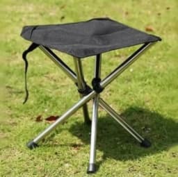 Outdoor Tripod Stool Camping Portable Telescopic Stool Foldable Chair Beach Camping Fishing Equipment