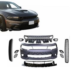 Car Full Front Bumper Body Kit for Dodge Charger 2015 - 2023 2019 Hellcat SRT Style