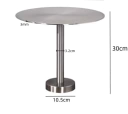 Modern Minimalist Stainless Steel Hang on Bar Table Compact Counter Space Saving Corner Desk for Cafe Shop Rustproof