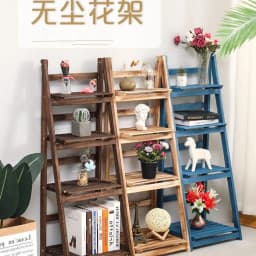Solid Wood Folding Multi-layer Succulent Plant Rack Storage Rack Balcony Living Room Shoe ,Flower ,Book Rack Retro