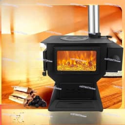 Heating Furnace Household Indoor Burning Firewood Coal Cast Iron Liner Return Air Diesel Coal Dual Use