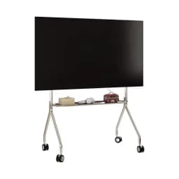 Multifunctional Stainless Steel TV Stand Fits 32-75 Inches with Storage Living Room Game Room Movie Office Flexible Convenient