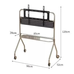 Multifunctional Stainless Steel TV Stand Fits 32-75 Inches with Storage Living Room Game Room Movie Office Flexible Convenient