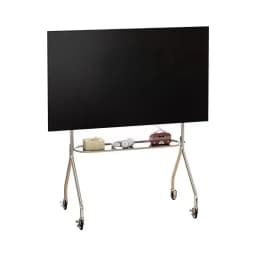 Multifunctional Stainless Steel TV Stand Fits 32-75 Inches with Storage Living Room Game Room Movie Office Flexible Convenient