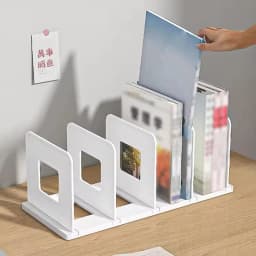 Bookends Stand Bookshelf Desktop Decor Storage Rack Bookend Book Holder School Stationery Office Desktop File Organizer